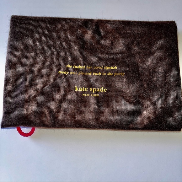 Kate Spade Brown Dust Cover Bag Brown Large 27"x19" Drawstring - Picture 4 of 4
